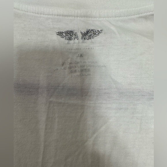 Men's Basic Logo Armani exchange V Neck T shirt sz XL - Picture 3 of 8